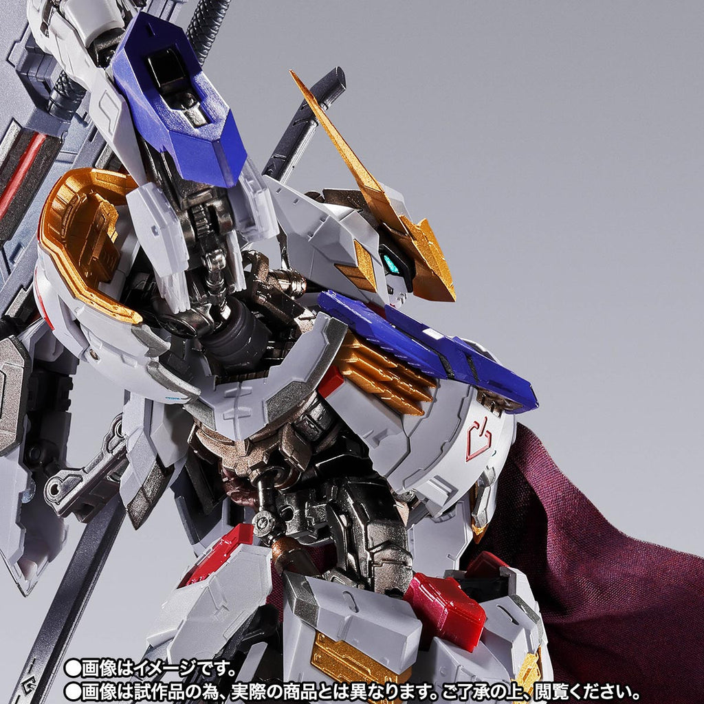 Figurine articulée Gundam Barbatos Boomerang Mace 4e forme en métal moulé sous pression avec cape