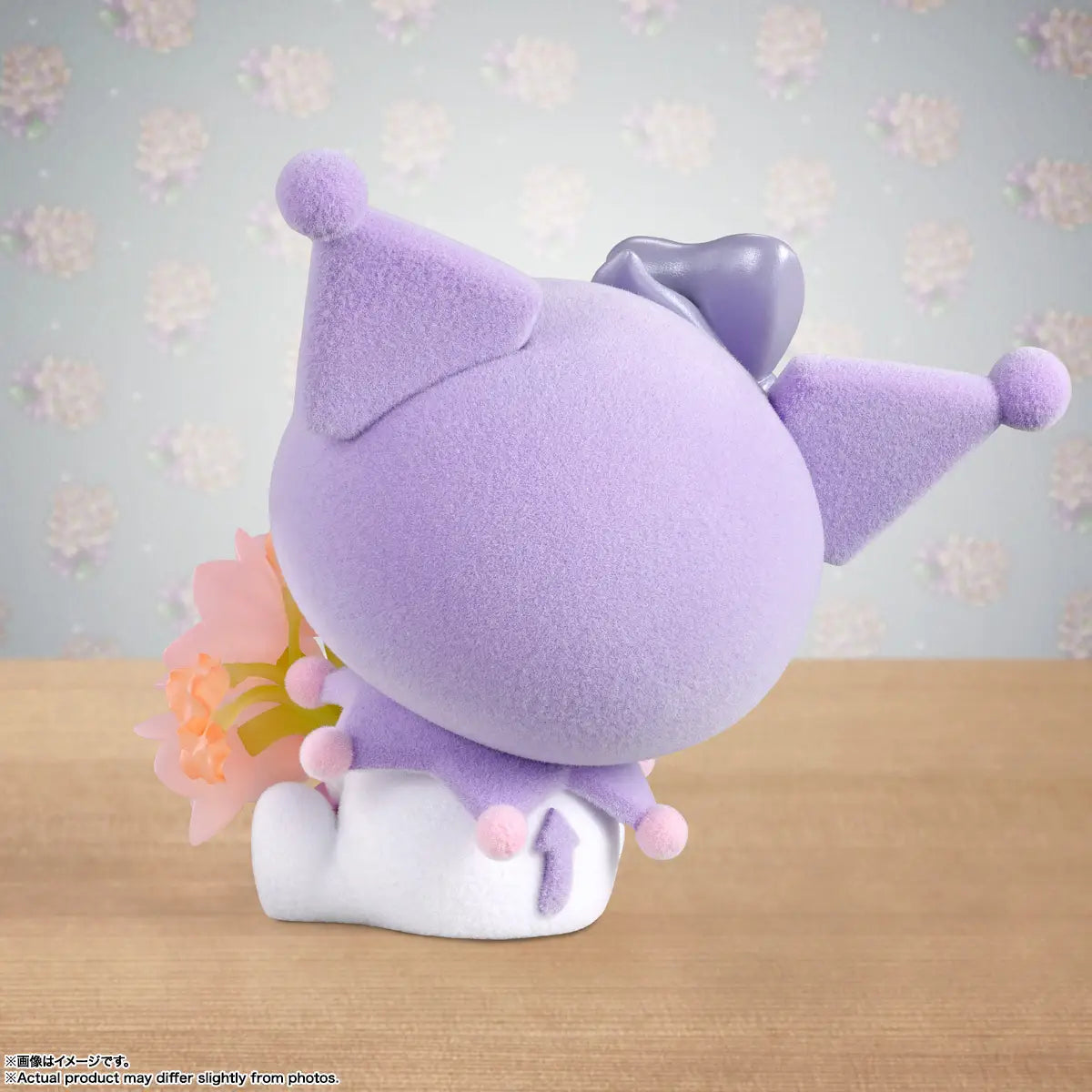 Figurine de collection Kuromi Bouquet translucide texture floquée Couleurs pastel