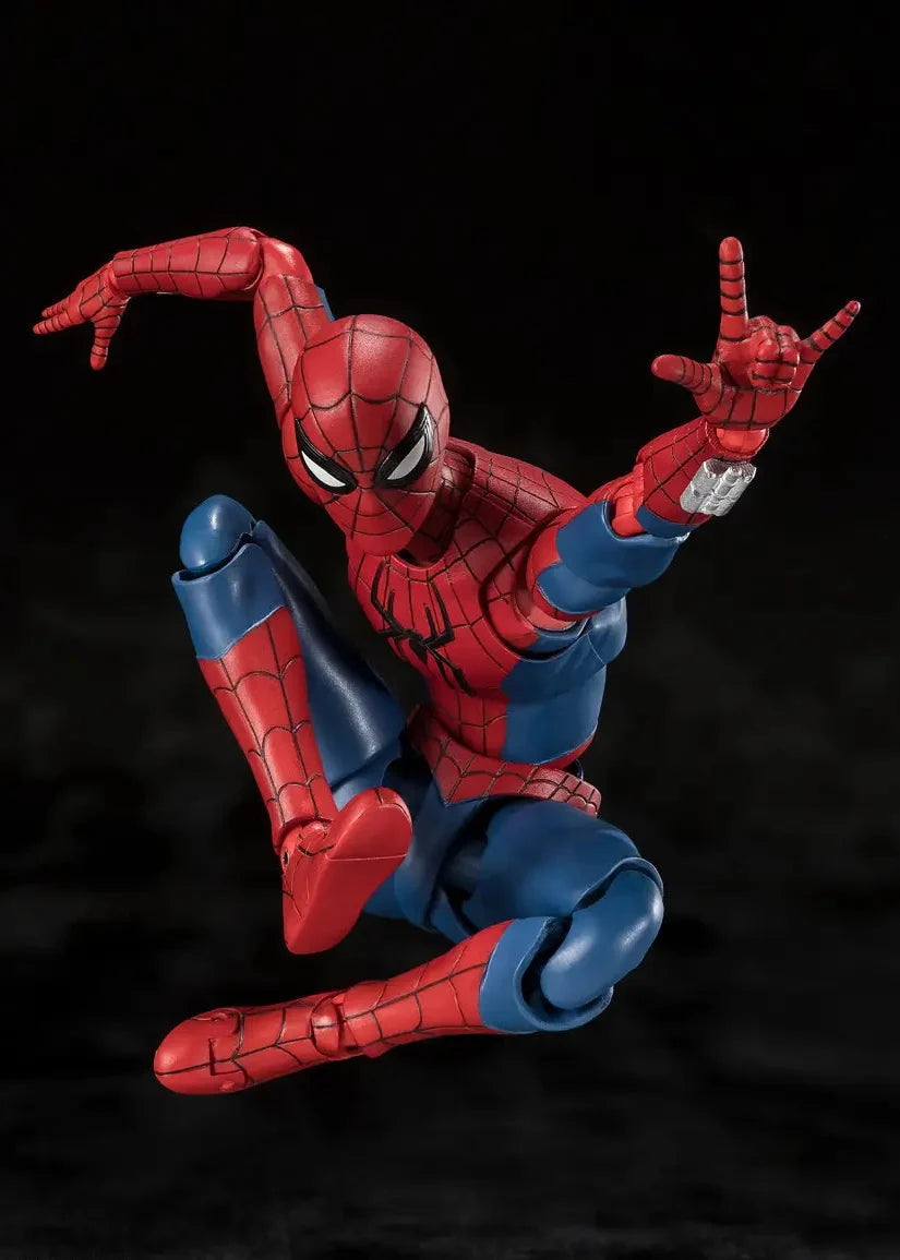 Figurine articulée Spider-Man avec effets de toile et costume redessiné