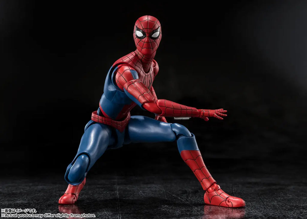Figurine articulée Spider-Man avec effets de toile et costume redessiné