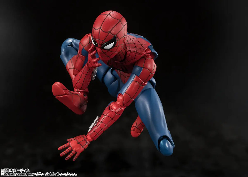Figurine articulée Spider-Man avec effets de toile et costume redessiné