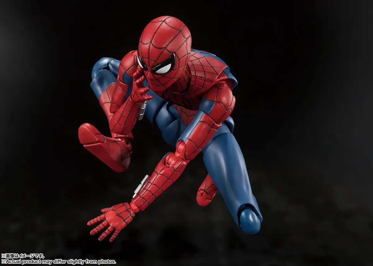 Figurine articulée Spider-Man avec effets de toile et costume redessiné