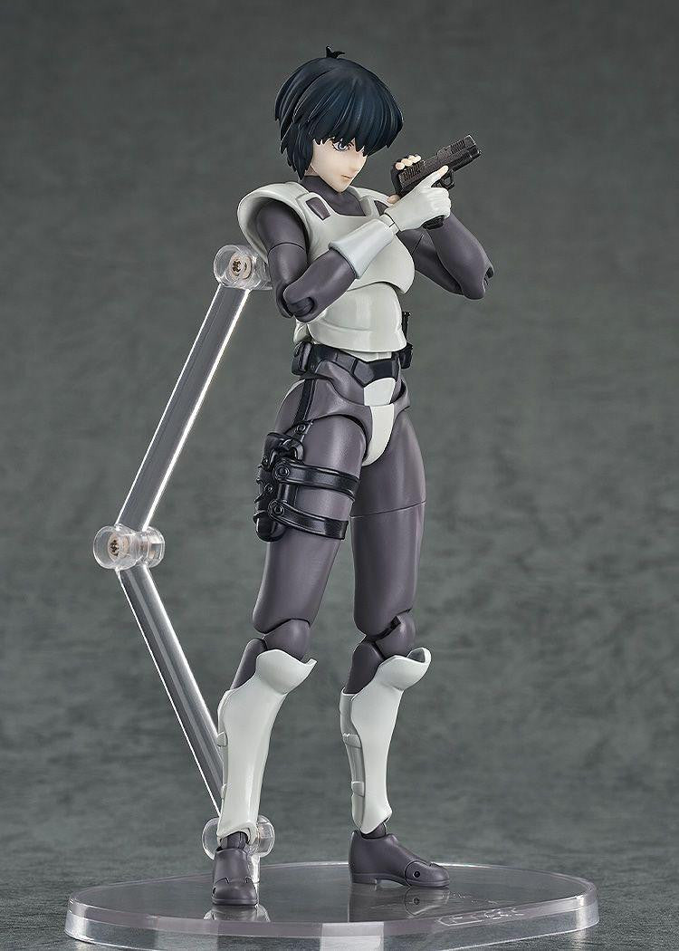 Figurine articulée de Motoko Kusanagi en armure simple, avec accessoires