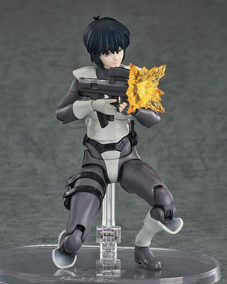 Figurine articulée de Motoko Kusanagi en armure simple, avec accessoires