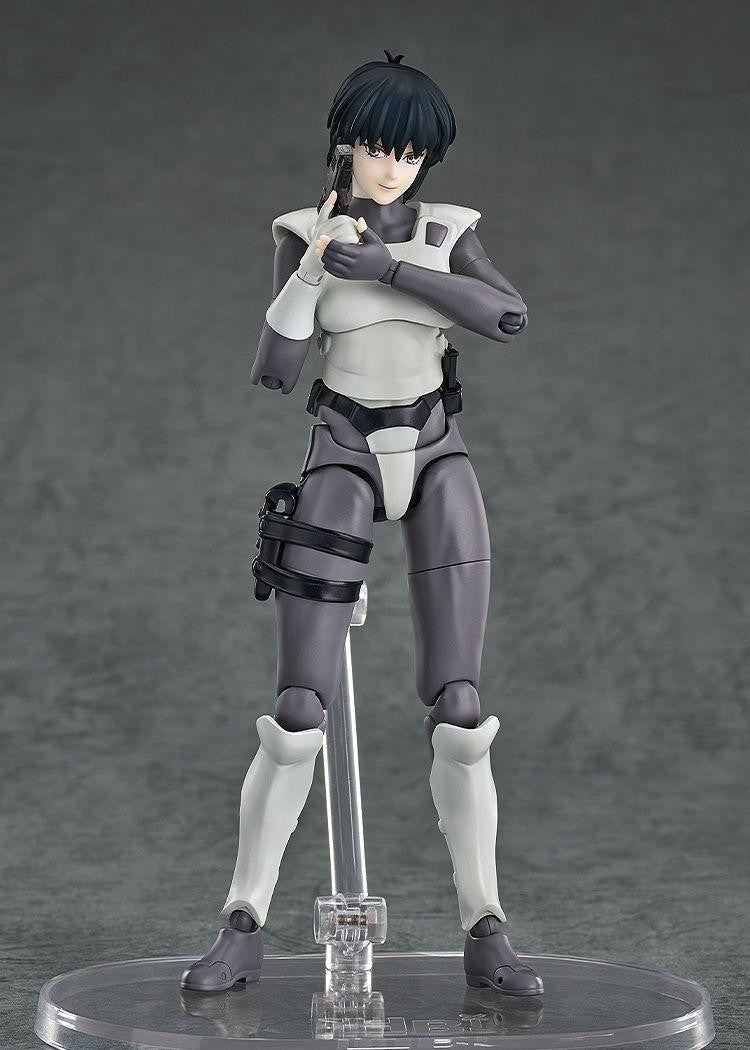 Figurine articulée de Motoko Kusanagi en armure simple, avec accessoires