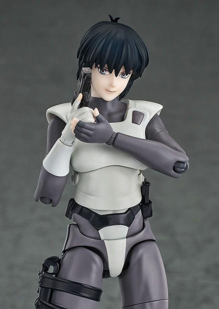 Figurine articulée de Motoko Kusanagi en armure simple, avec accessoires