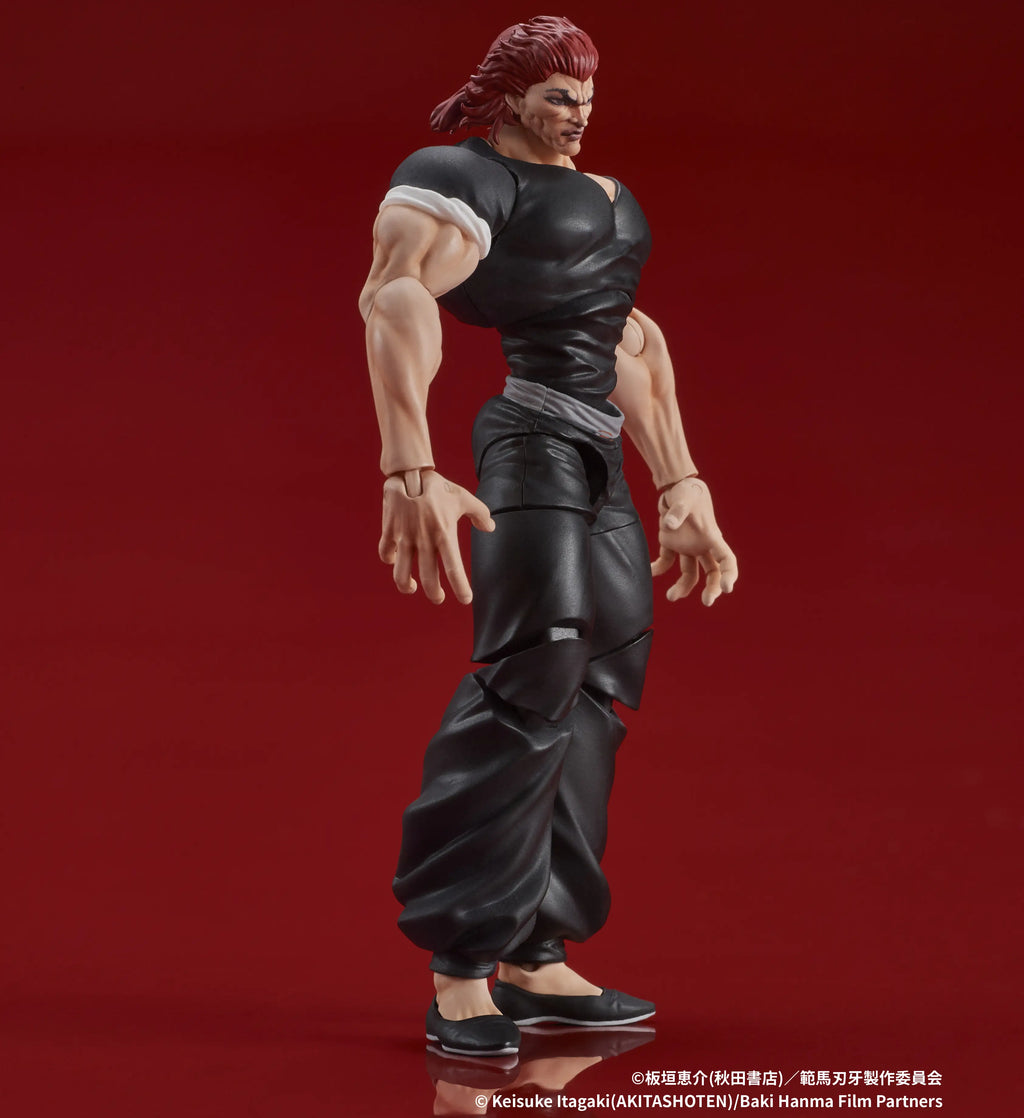 Figurine articulée de Yujiro Hanma de Baki Son of Ogre à l'échelle 1/24