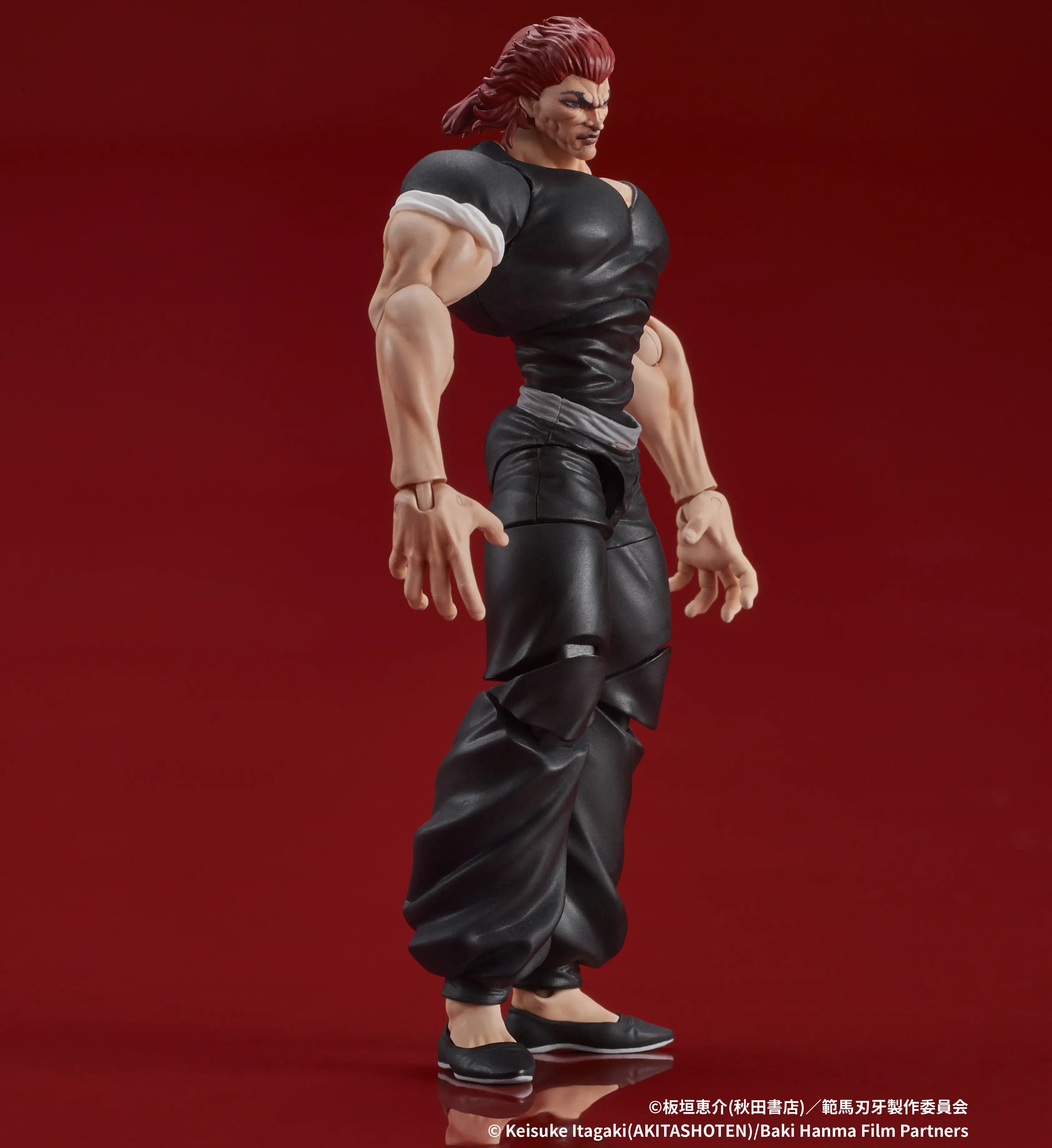 Figurine articulée de Yujiro Hanma de Baki Son of Ogre à l'échelle 1/24