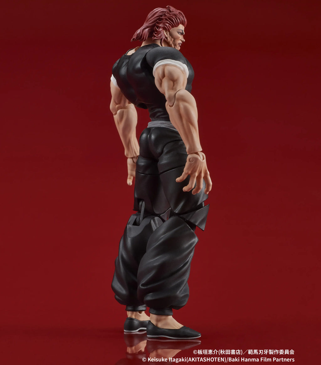 Figurine articulée de Yujiro Hanma de Baki Son of Ogre à l'échelle 1/24