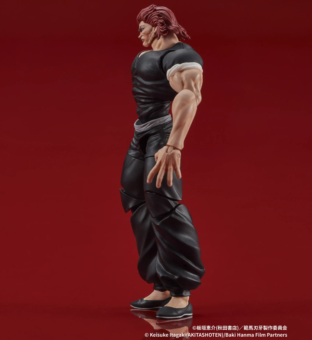 Figurine articulée de Yujiro Hanma de Baki Son of Ogre à l'échelle 1/24