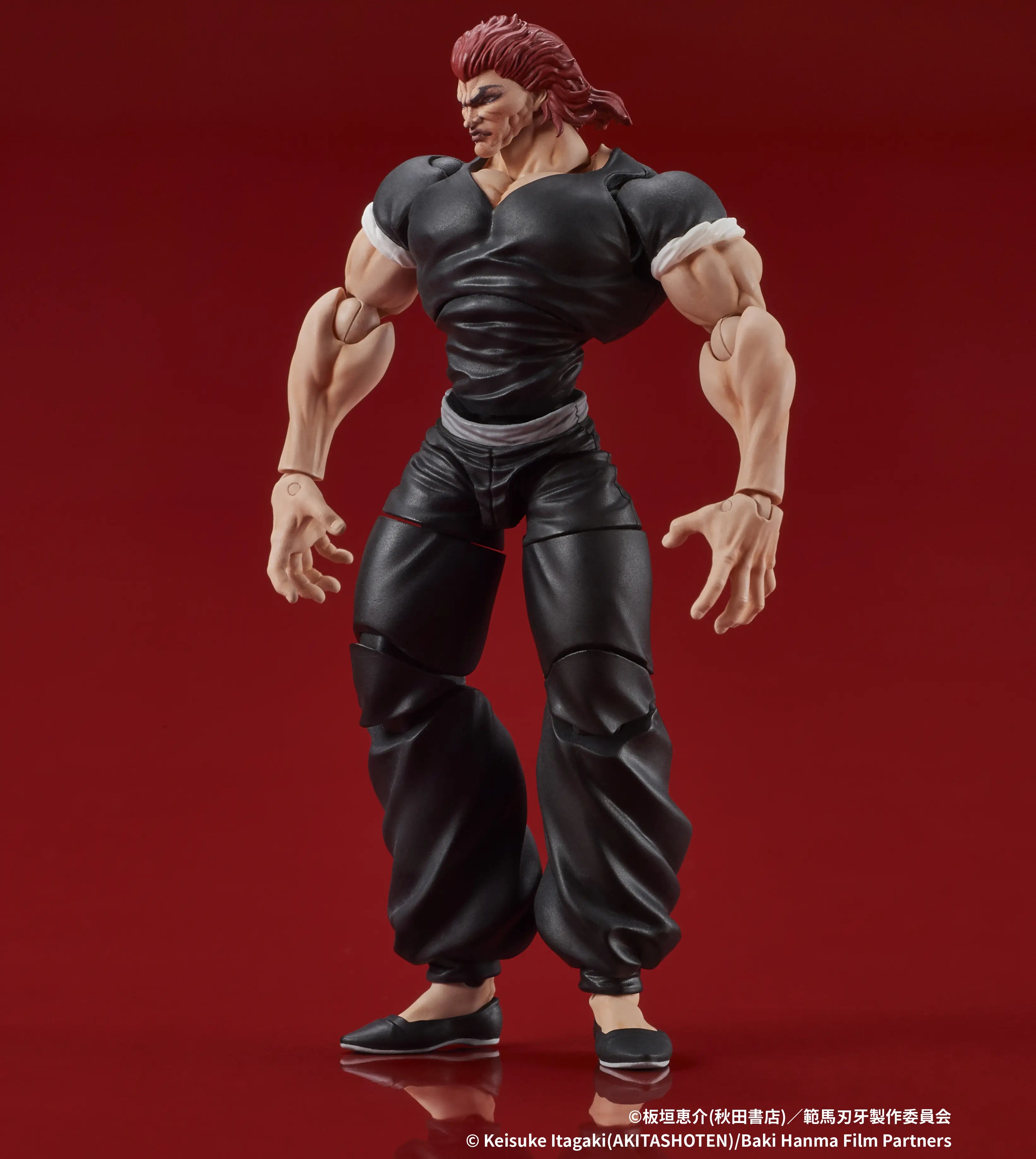 Figurine articulée de Yujiro Hanma de Baki Son of Ogre à l'échelle 1/24