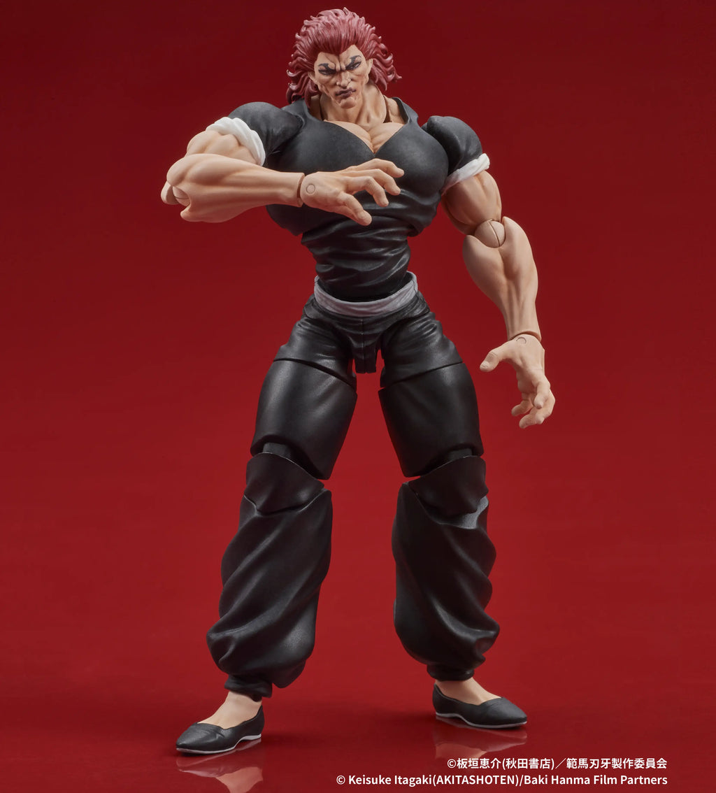 Figurine articulée de Yujiro Hanma de Baki Son of Ogre à l'échelle 1/24