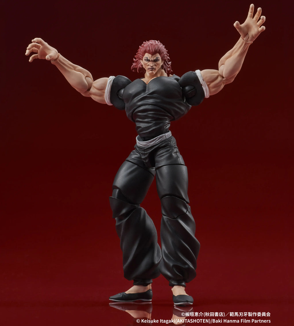 Figurine articulée de Yujiro Hanma de Baki Son of Ogre à l'échelle 1/24
