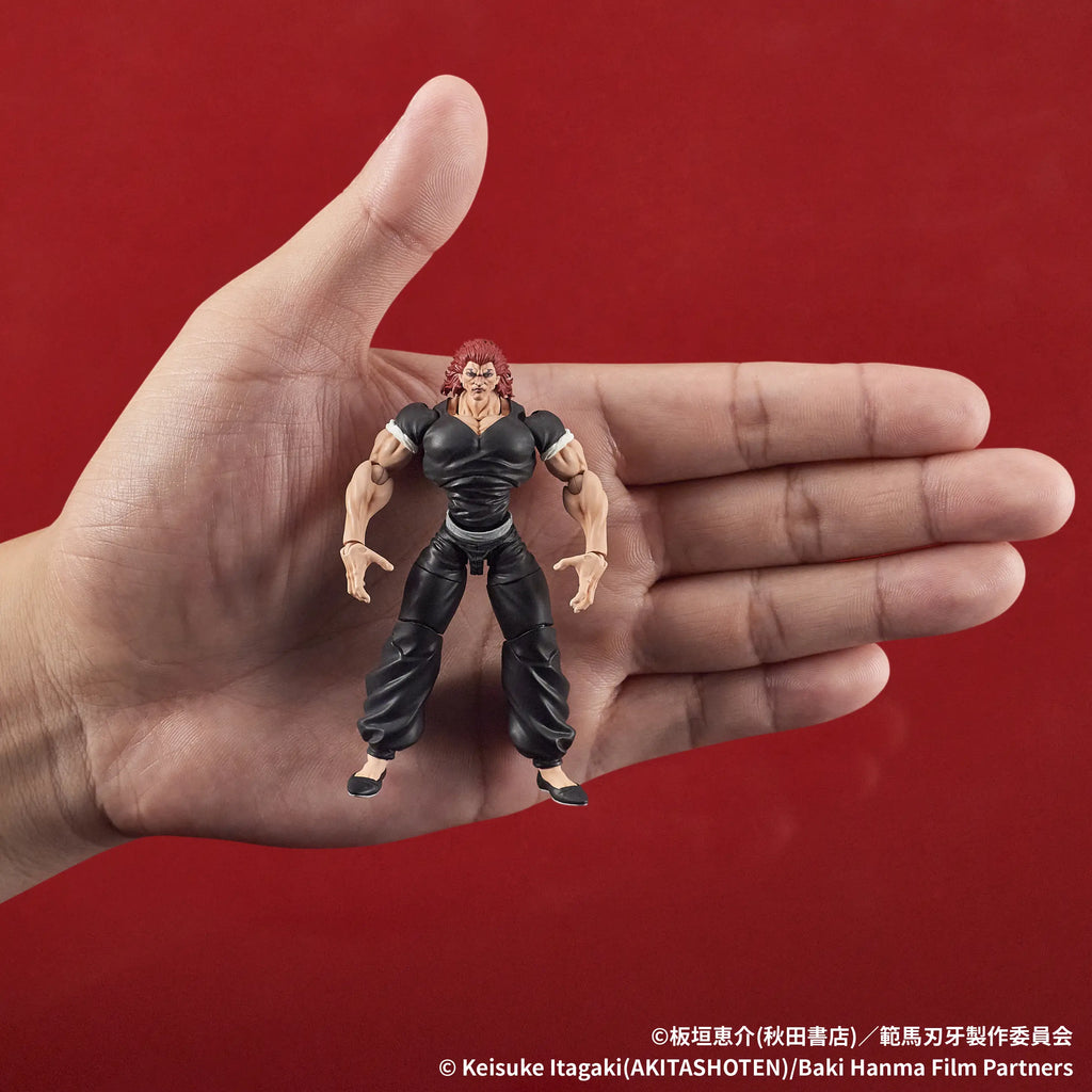 Figurine articulée de Yujiro Hanma de Baki Son of Ogre à l'échelle 1/24