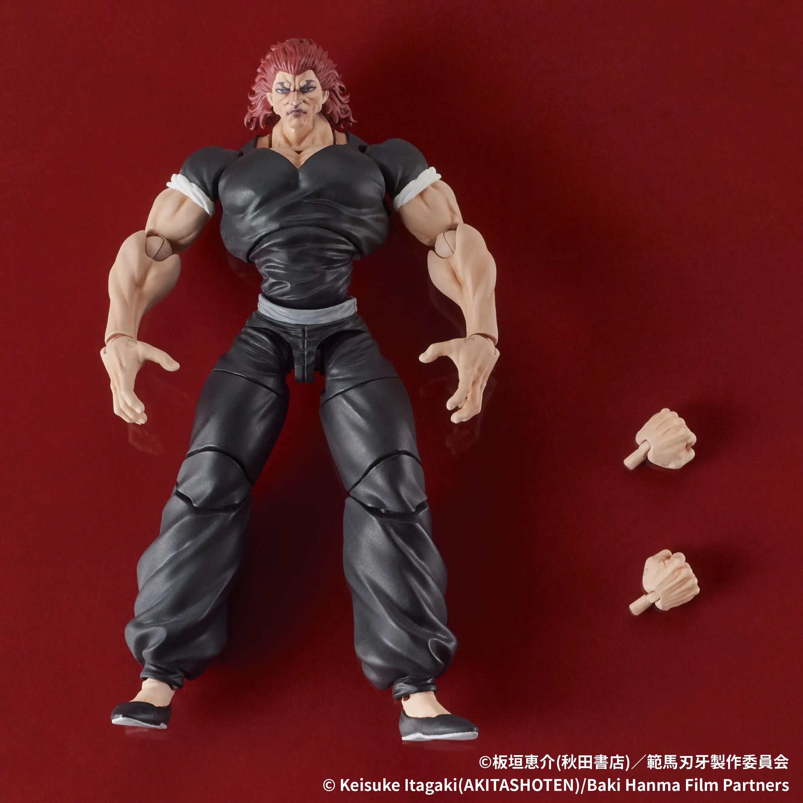 Figurine articulée de Yujiro Hanma de Baki Son of Ogre à l'échelle 1/24