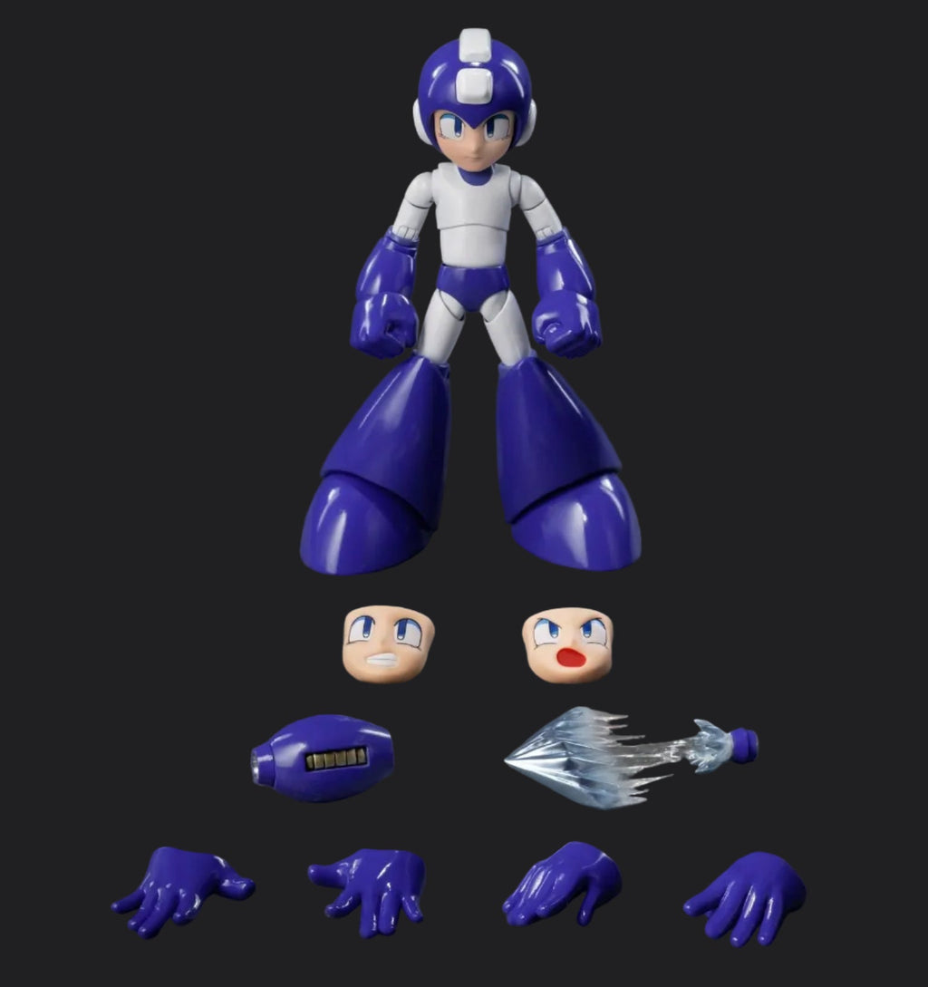Figurine articulée à collectionner Mega Man Rockman Ice Slasher bleu glacier