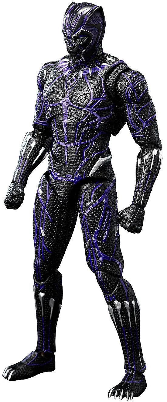 Figurine articulée Black Panther Énergie cinétique chargée, en métal moulé sous pression, échelle 1/12