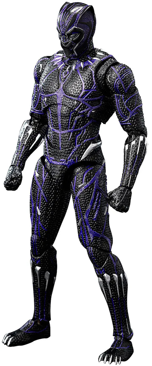 Figurine articulée Black Panther Énergie cinétique chargée, en métal moulé sous pression, échelle 1/12