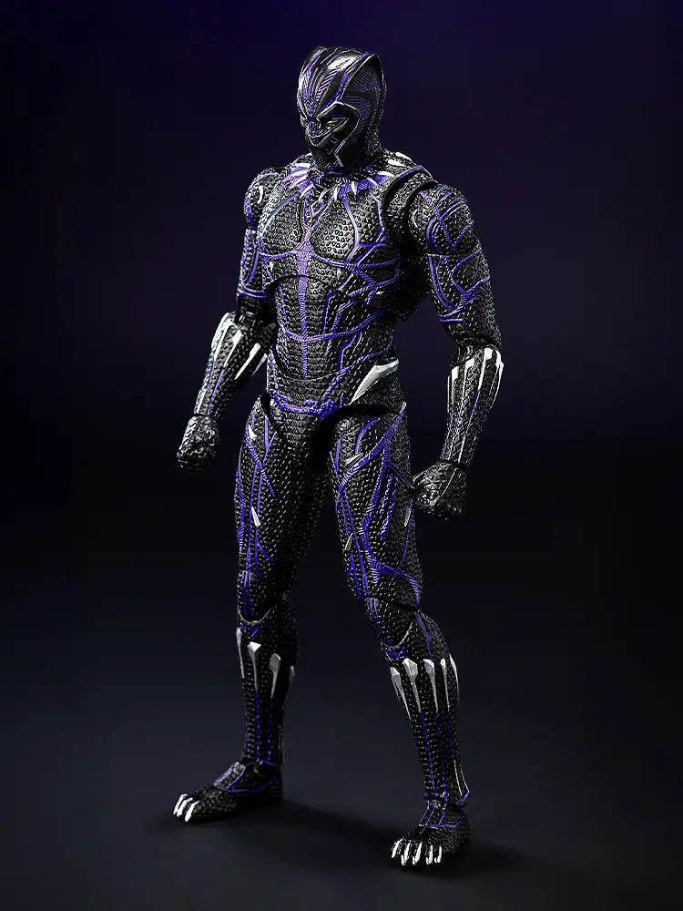 Figurine articulée Black Panther Énergie cinétique chargée, en métal moulé sous pression, échelle 1/12