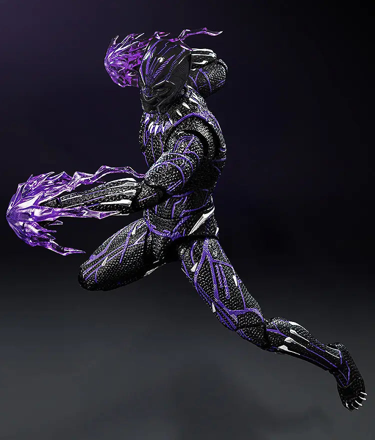 Figurine articulée Black Panther Énergie cinétique chargée, en métal moulé sous pression, échelle 1/12
