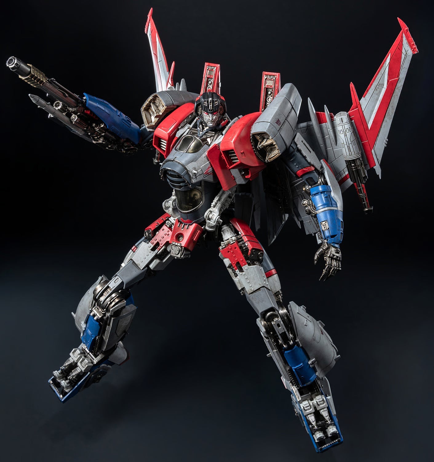 Figurine d'action de collection Starscream DLX endommagée au combat - Édition altérée