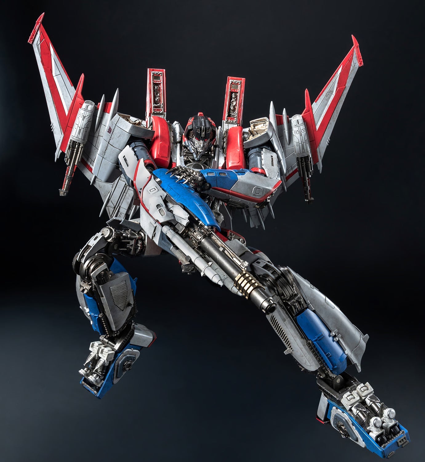 Figurine d'action de collection Starscream DLX endommagée au combat - Édition altérée