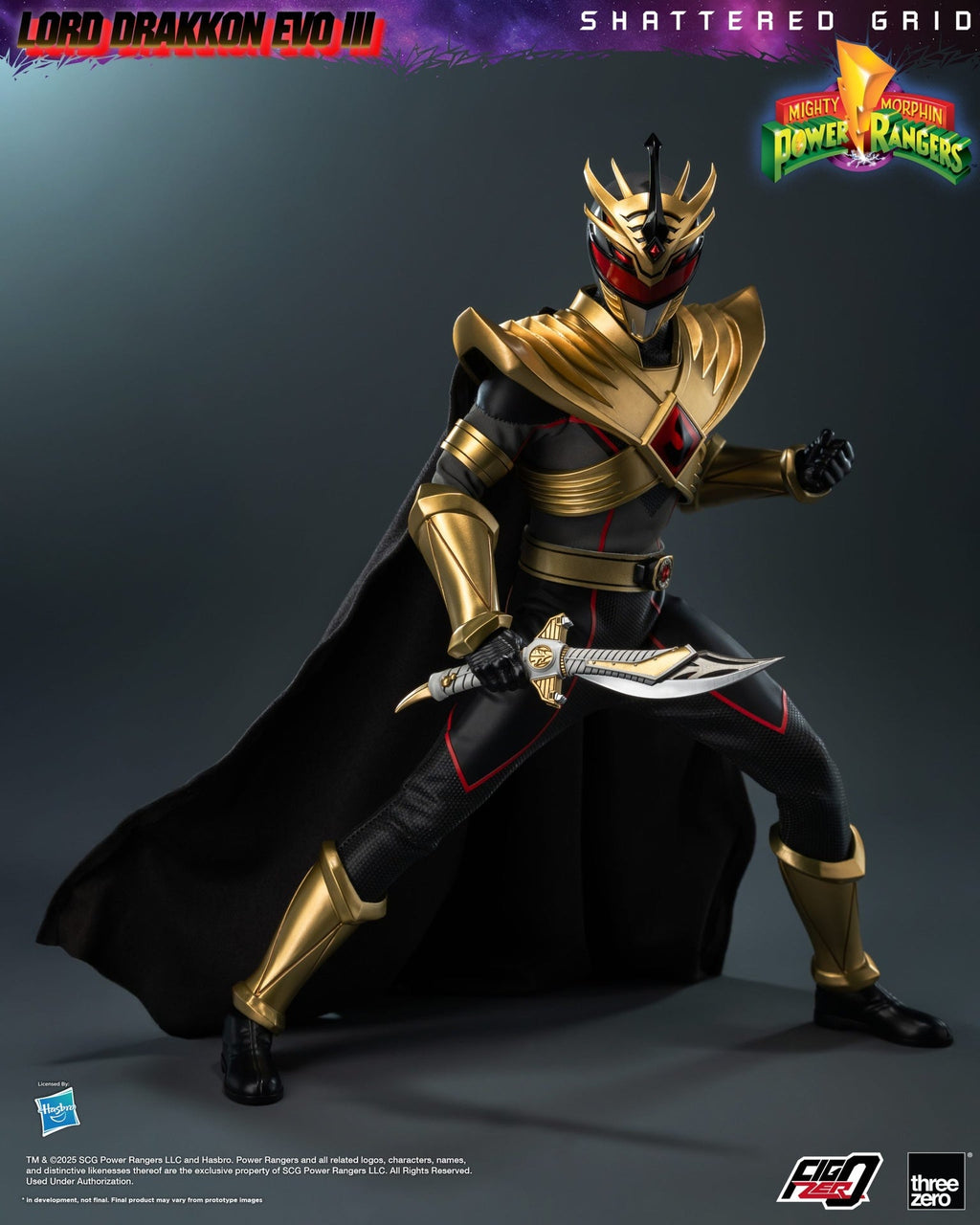 Figurine articulée Mighty Morphin Power Rangers Shattered Grid Lord Drakkon Evo III