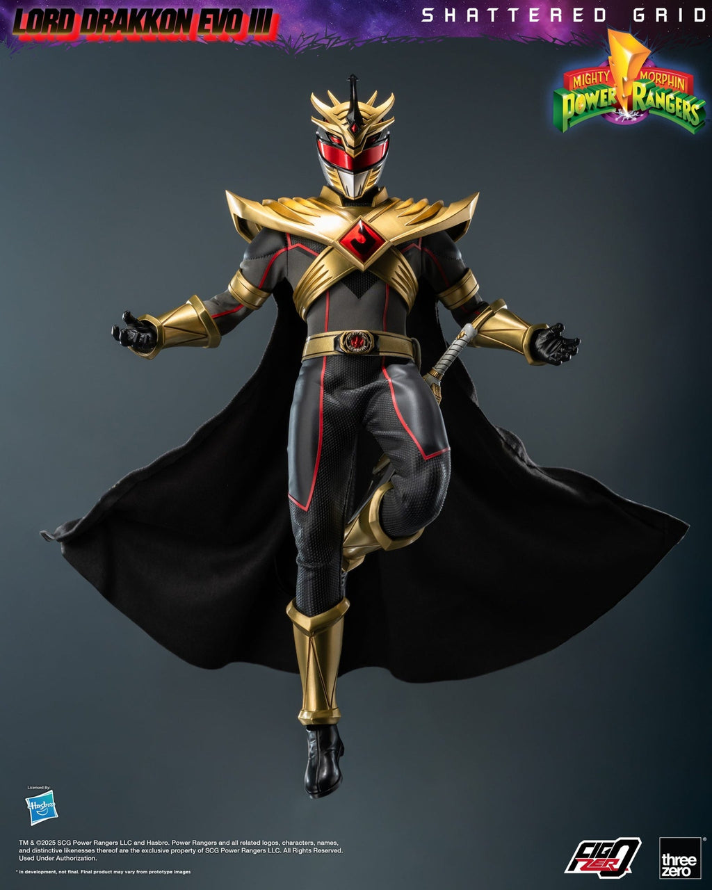 Figurine articulée Mighty Morphin Power Rangers Shattered Grid Lord Drakkon Evo III