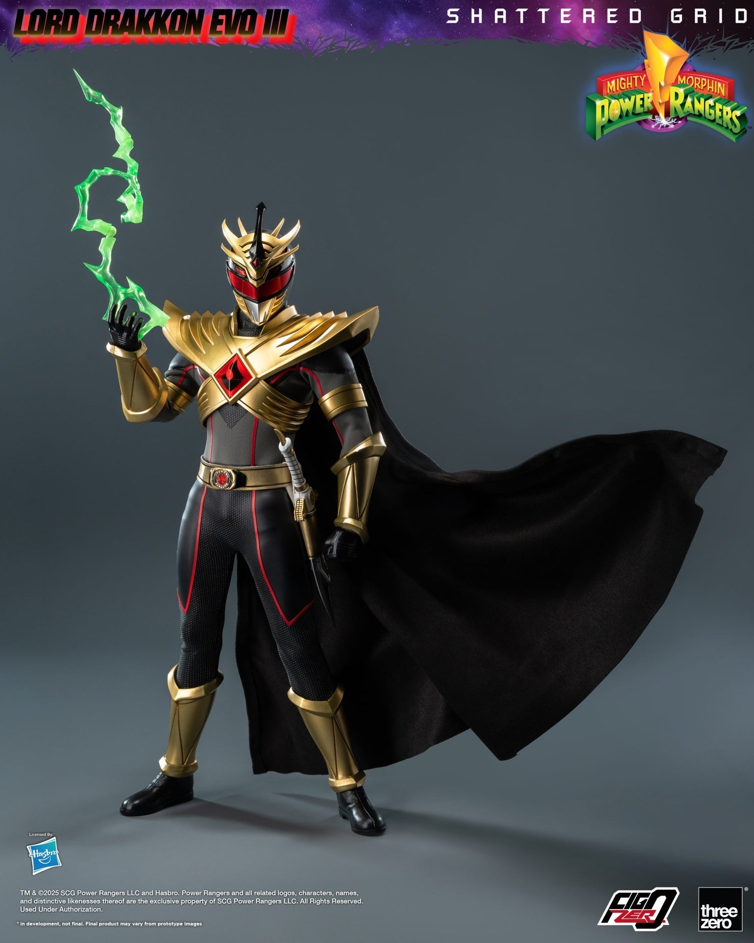Figurine articulée Mighty Morphin Power Rangers Shattered Grid Lord Drakkon Evo III