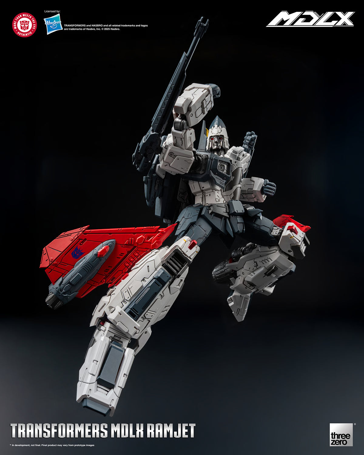 Figurine articulée en métal Transformers Ramjet Decepticon Seeker Warrior