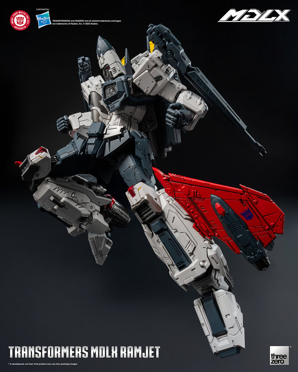 Figurine articulée en métal Transformers Ramjet Decepticon Seeker Warrior