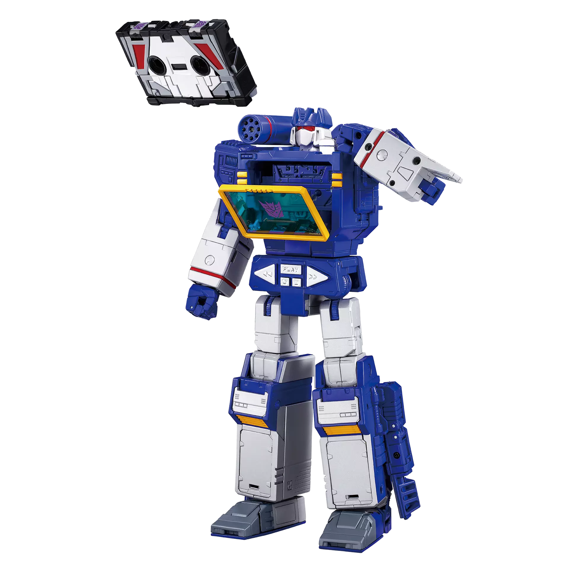 Figurine articulée transformable Soundwave et Condor (Laserbeak) avec accessoires