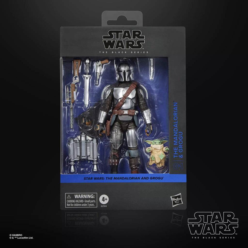 Figurine articulée The Mandalorian et Grogu de 15 cm