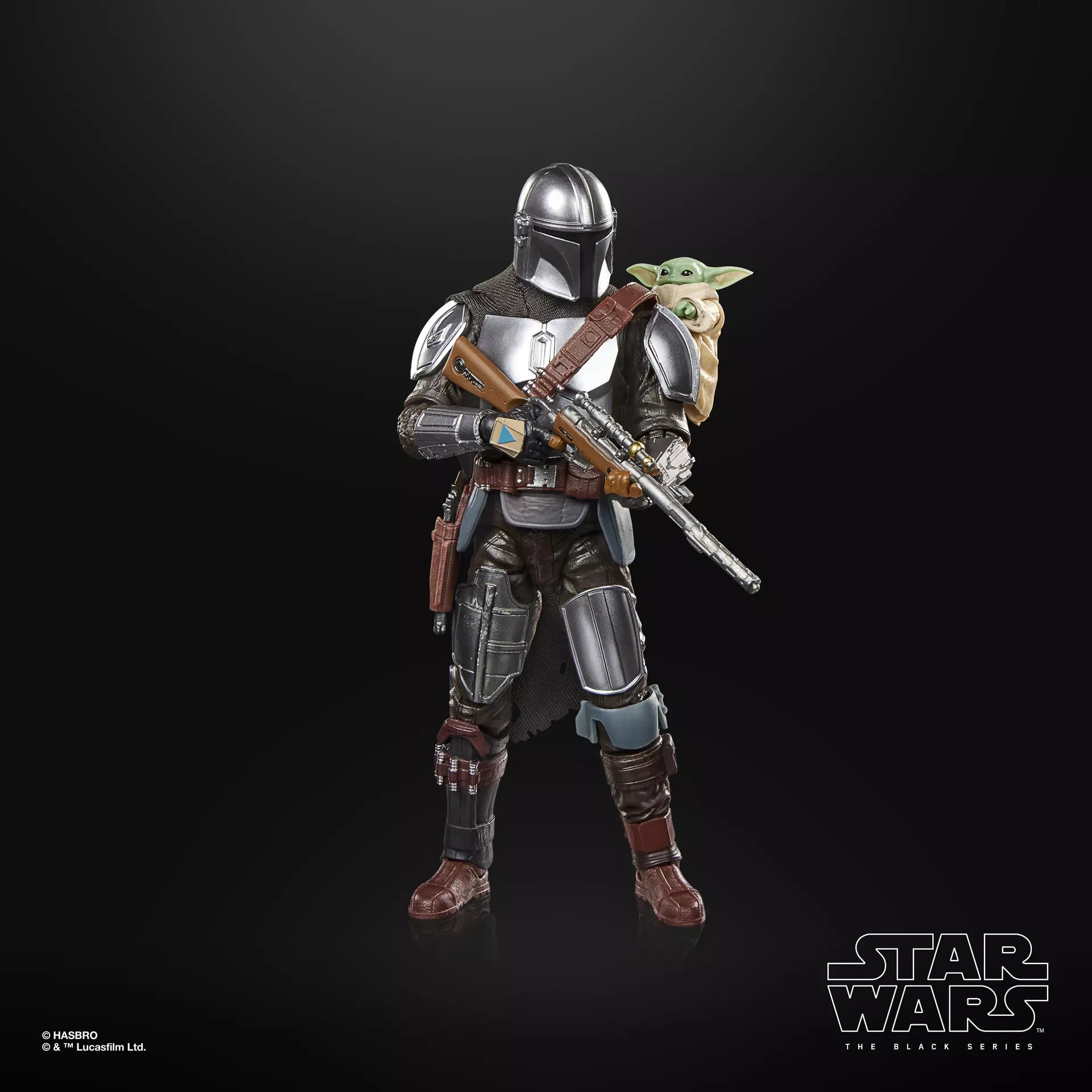 Figurine articulée The Mandalorian et Grogu de 15 cm