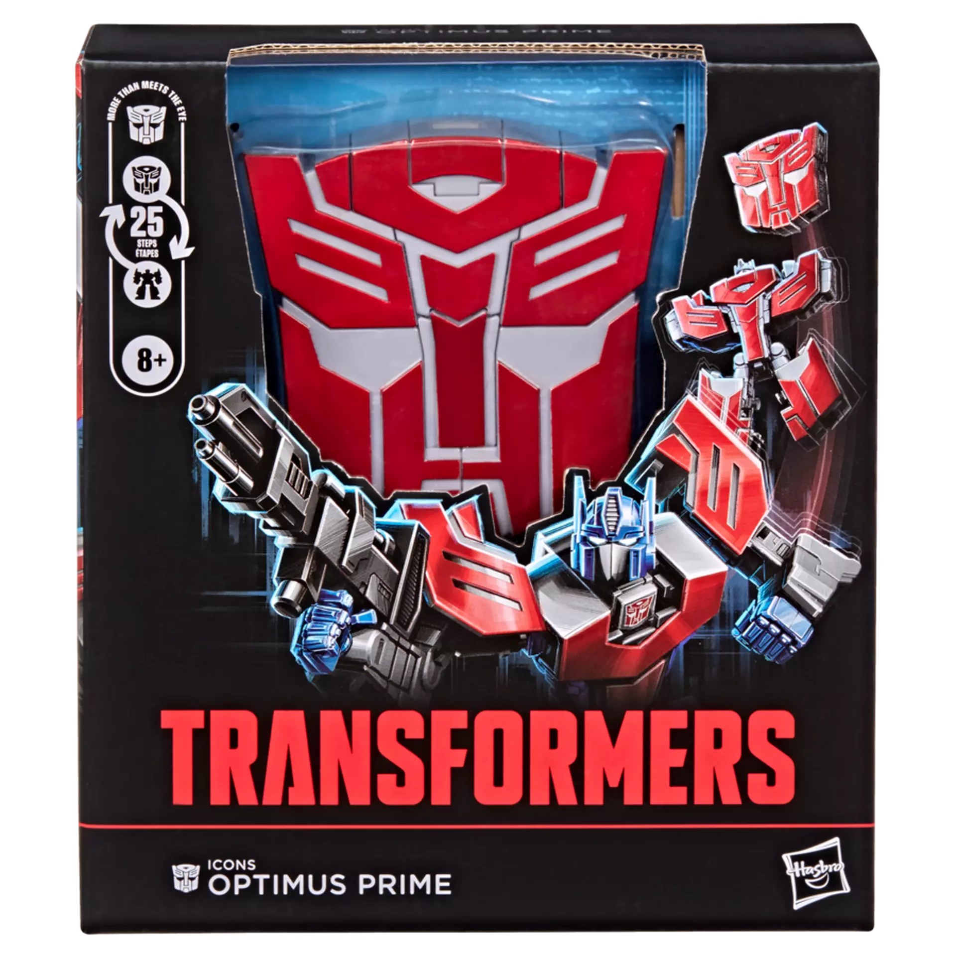 Figurine articulée de collection Optimus Prime Autobot avec blaster