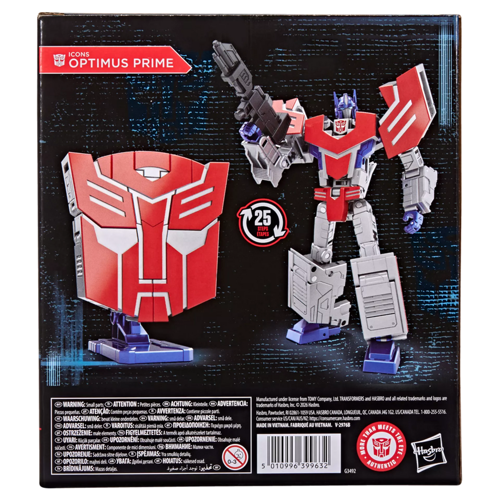 Figurine articulée de collection Optimus Prime Autobot avec blaster