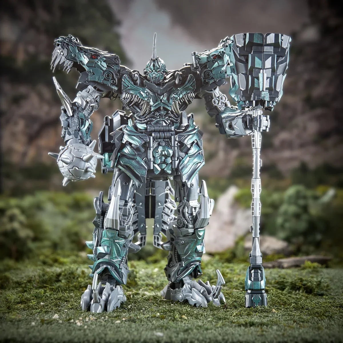 Figurine articulée Robot Dinosaure Titan Grimlock avec accessoire masse