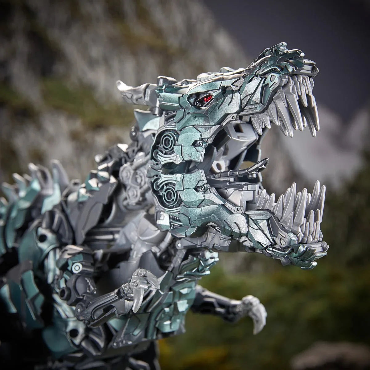 Figurine articulée Robot Dinosaure Titan Grimlock avec accessoire masse