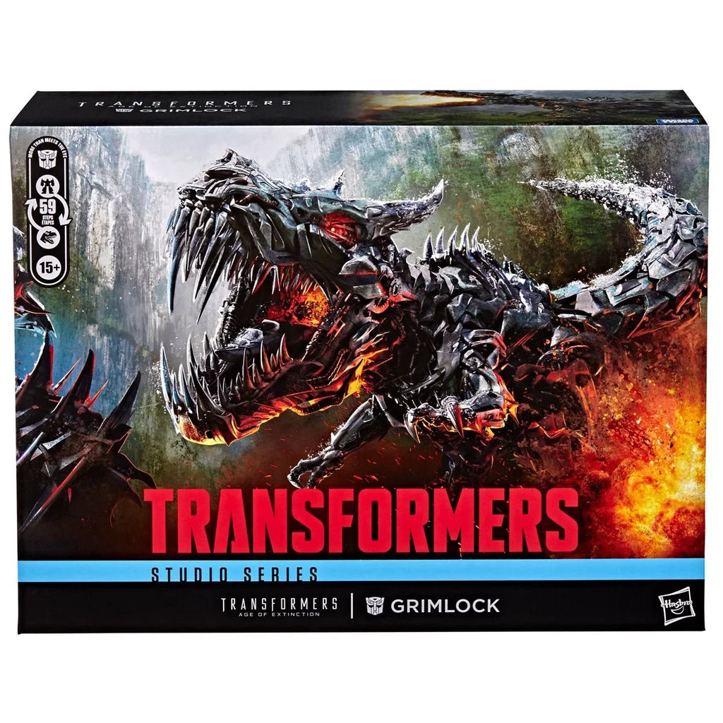Figurine articulée Robot Dinosaure Titan Grimlock avec accessoire masse