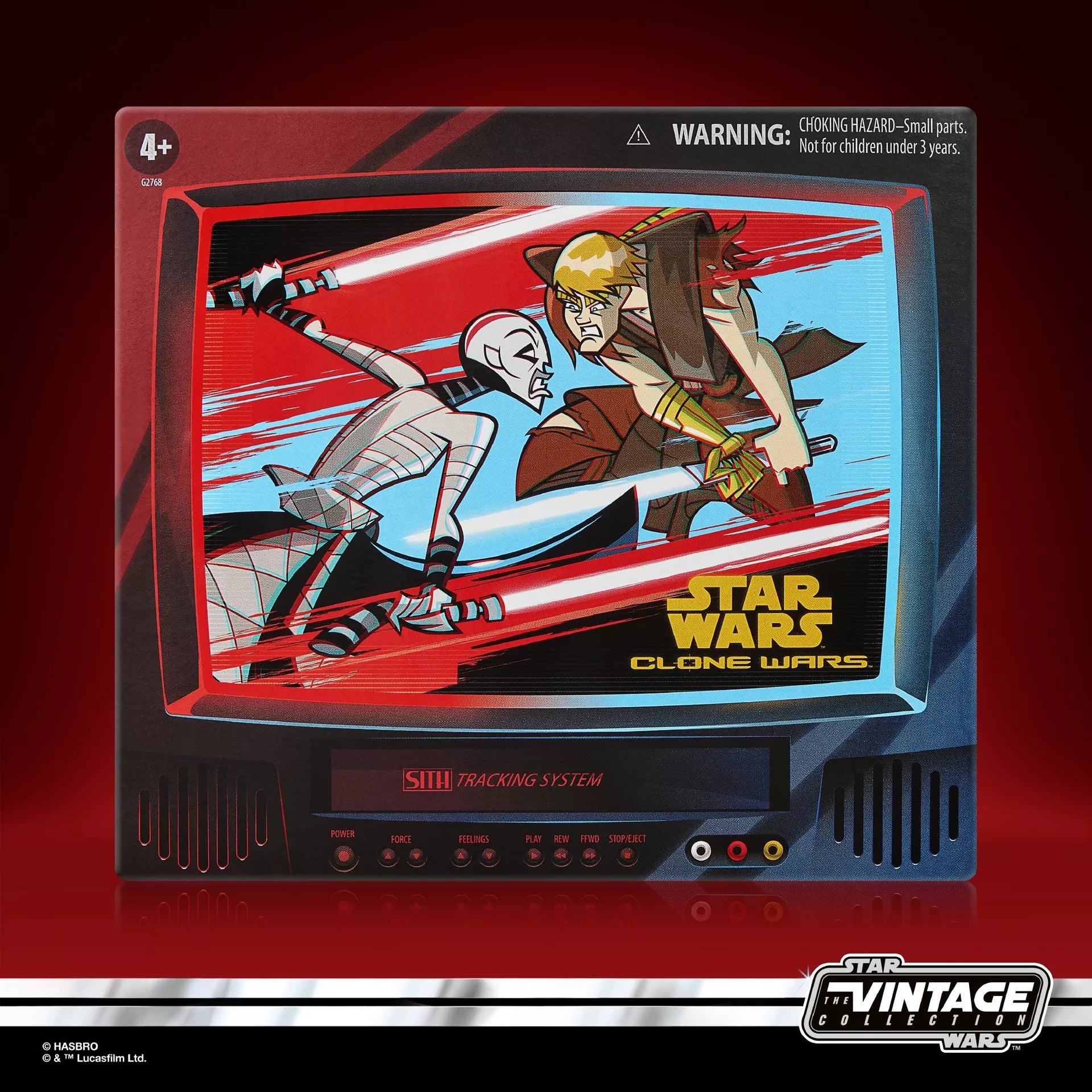 Figurine articulée Anakin Skywalker et Asajj Ventress de 3,75 pouces