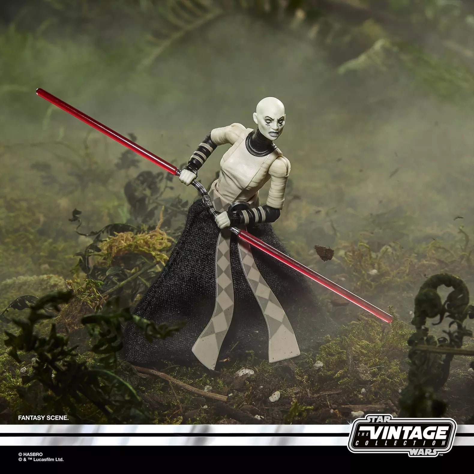 Figurine articulée Anakin Skywalker et Asajj Ventress de 3,75 pouces