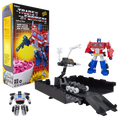 Optimus Prime et Jazz Autobot figurines articulées en coffret avec remorque et accessoires