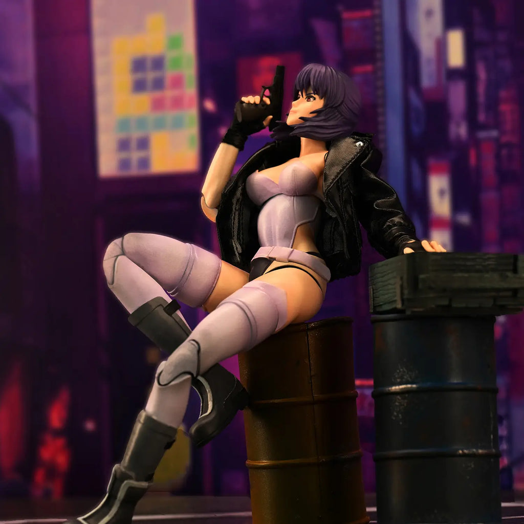 Figurine articulée Motoko Kusanagi Cyberpunk entièrement cyborg à l'échelle 1/12
