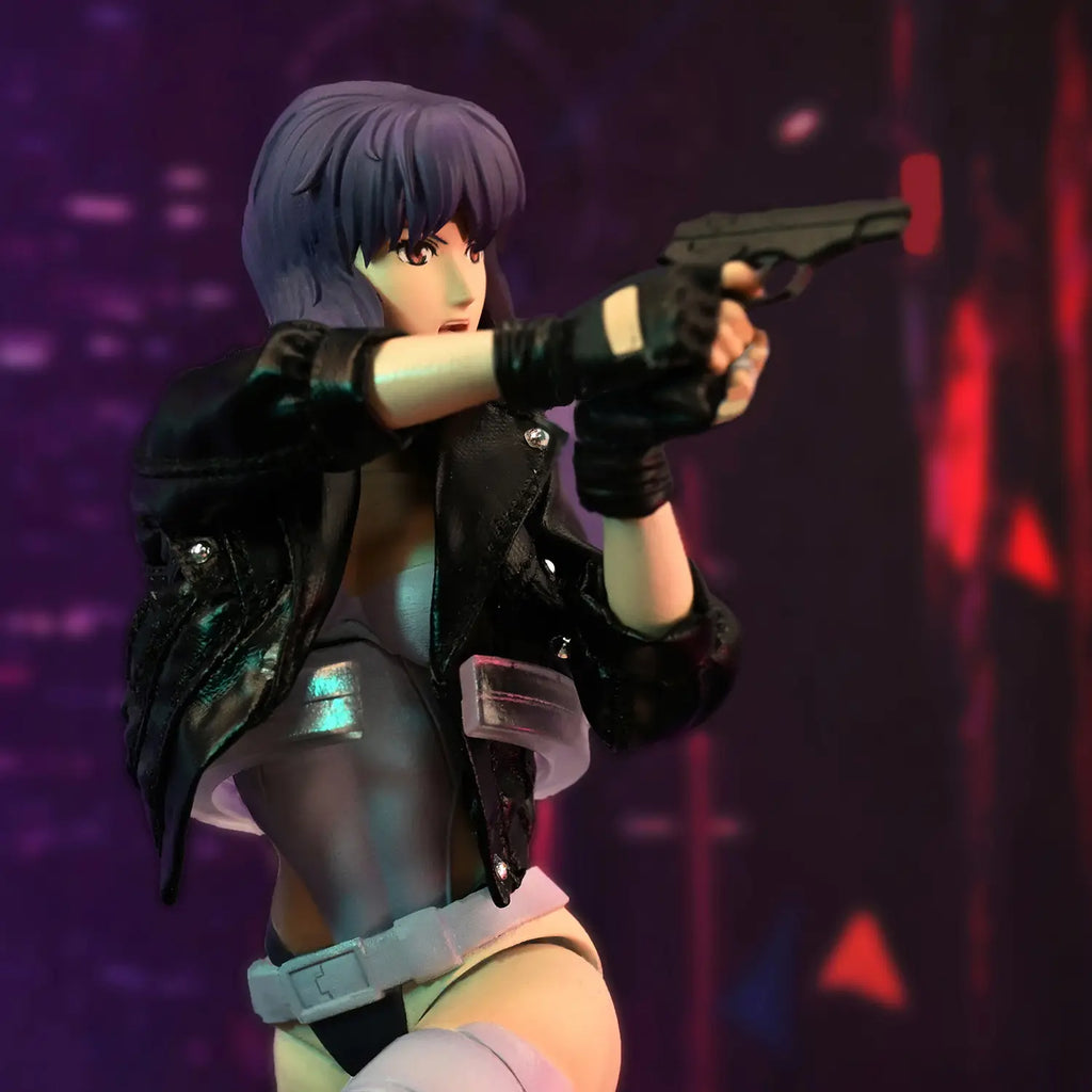 Figurine articulée Motoko Kusanagi Cyberpunk entièrement cyborg à l'échelle 1/12