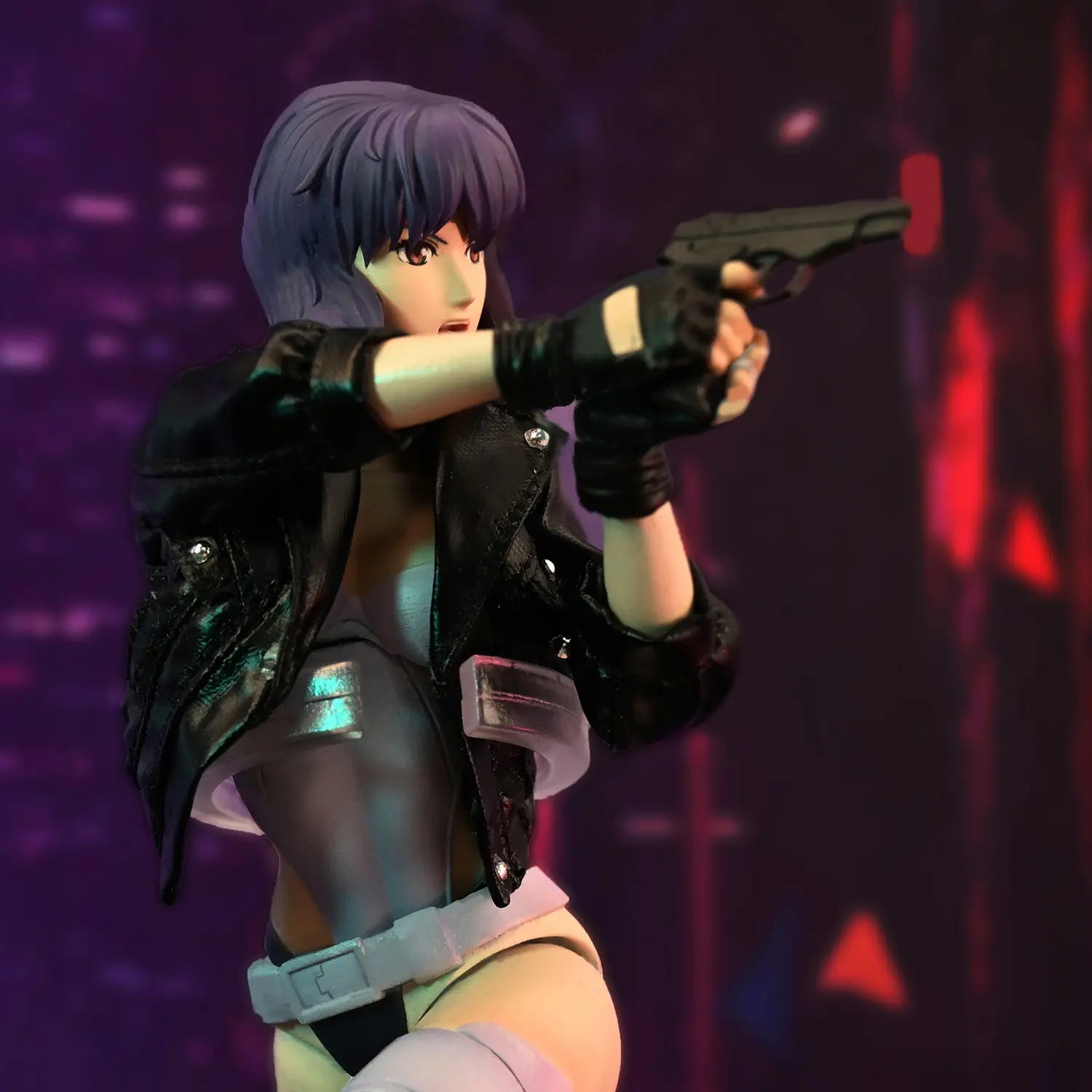 Figurine articulée Motoko Kusanagi Cyberpunk entièrement cyborg à l'échelle 1/12