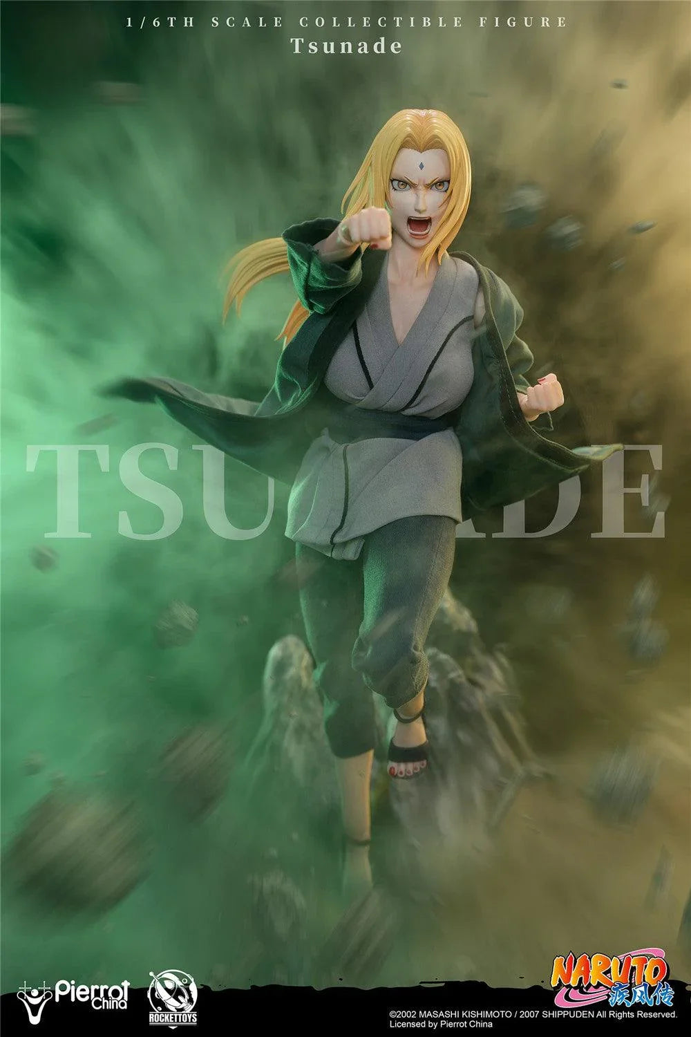 Figurine articulée à collectionner Tsunade à l'échelle 1/6 avec accessoires et pièces interchangeables