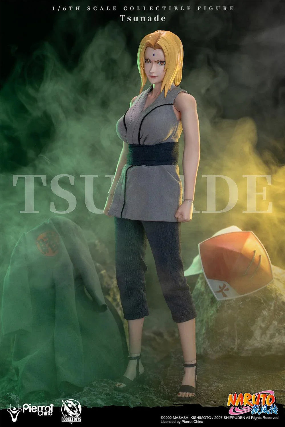 Figurine articulée à collectionner Tsunade à l'échelle 1/6 avec accessoires et pièces interchangeables
