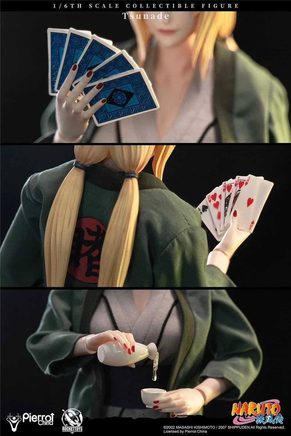 Figurine articulée à collectionner Tsunade à l'échelle 1/6 avec accessoires et pièces interchangeables