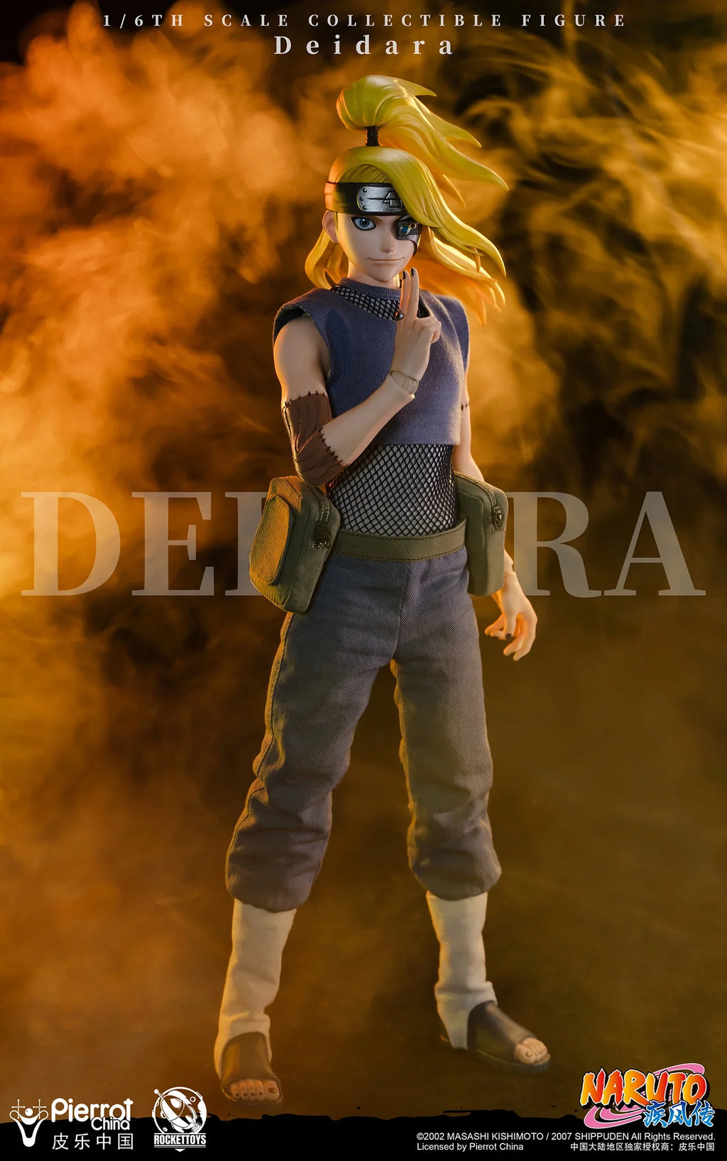Figurine articulée Deidara à l'échelle 1/6 avec tenue et accessoires Akatsuki