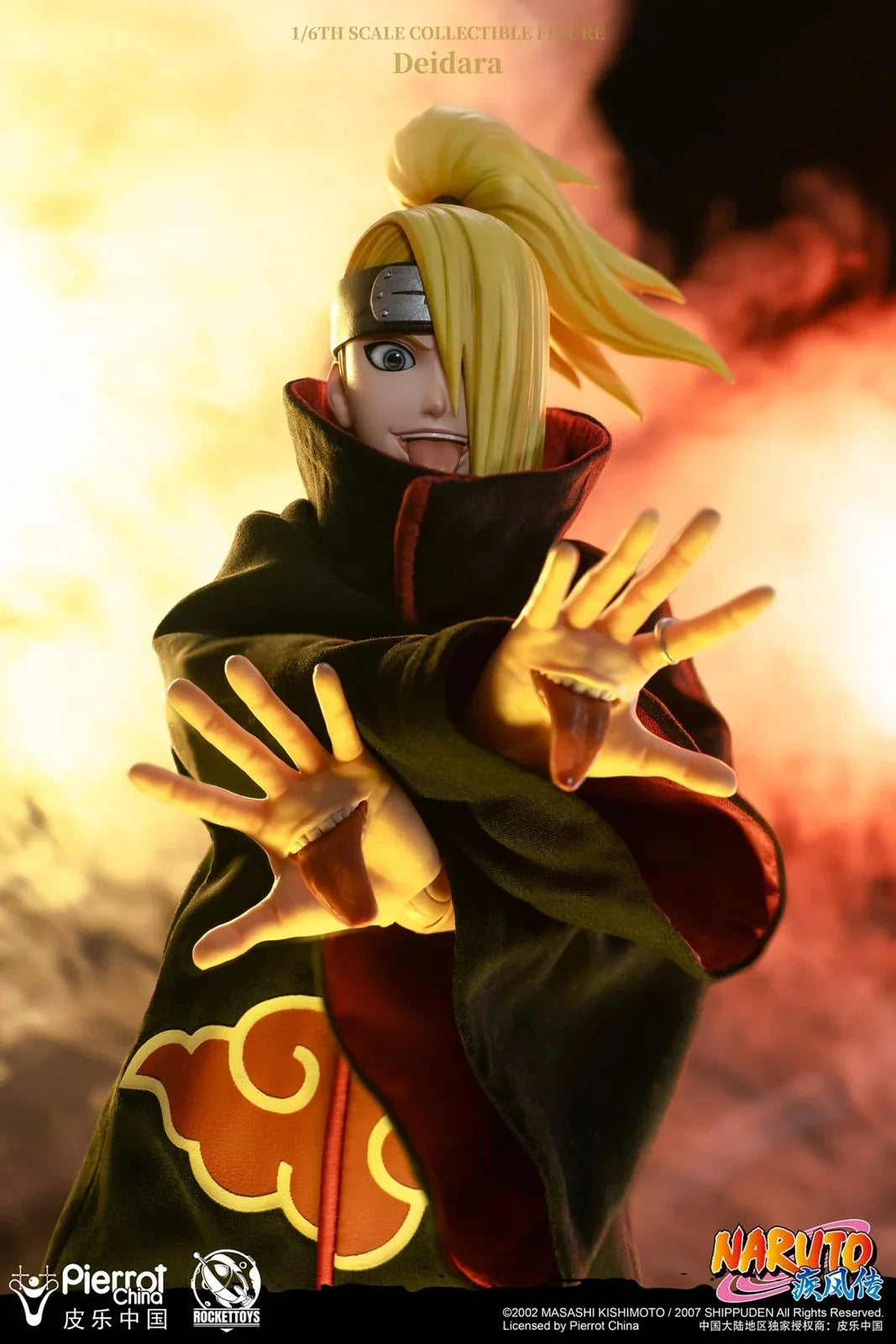 Figurine articulée Deidara à l'échelle 1/6 avec tenue et accessoires Akatsuki